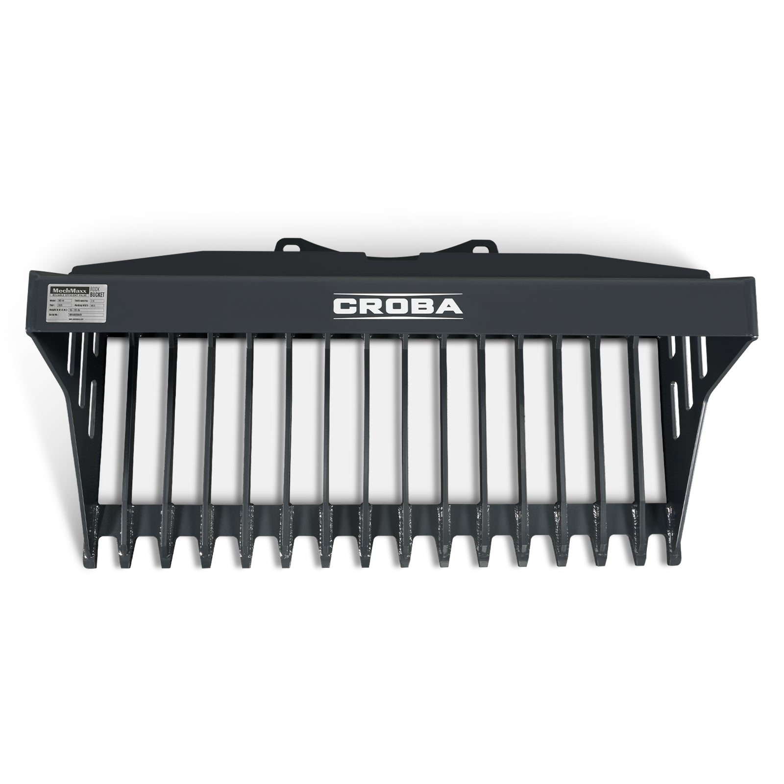 44'' Mini Skid Steer Rock Bucket, 25'' Overall Depth