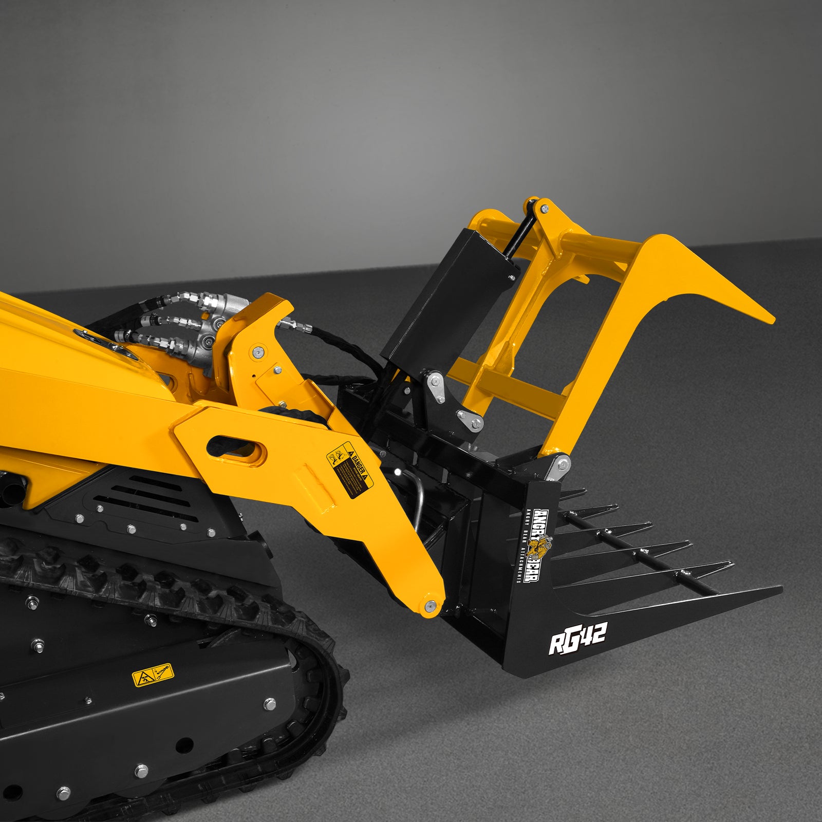 42" Mini Skid Steer Root Grapple, 2000 lbs Grappling Capacity