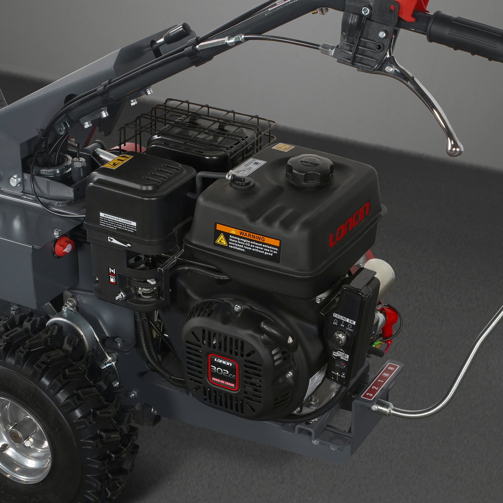 27" Walk Behind Flail Mower, 10HP 302cc, Self-Propelled, Wheeled, Electric Start, SFM27W