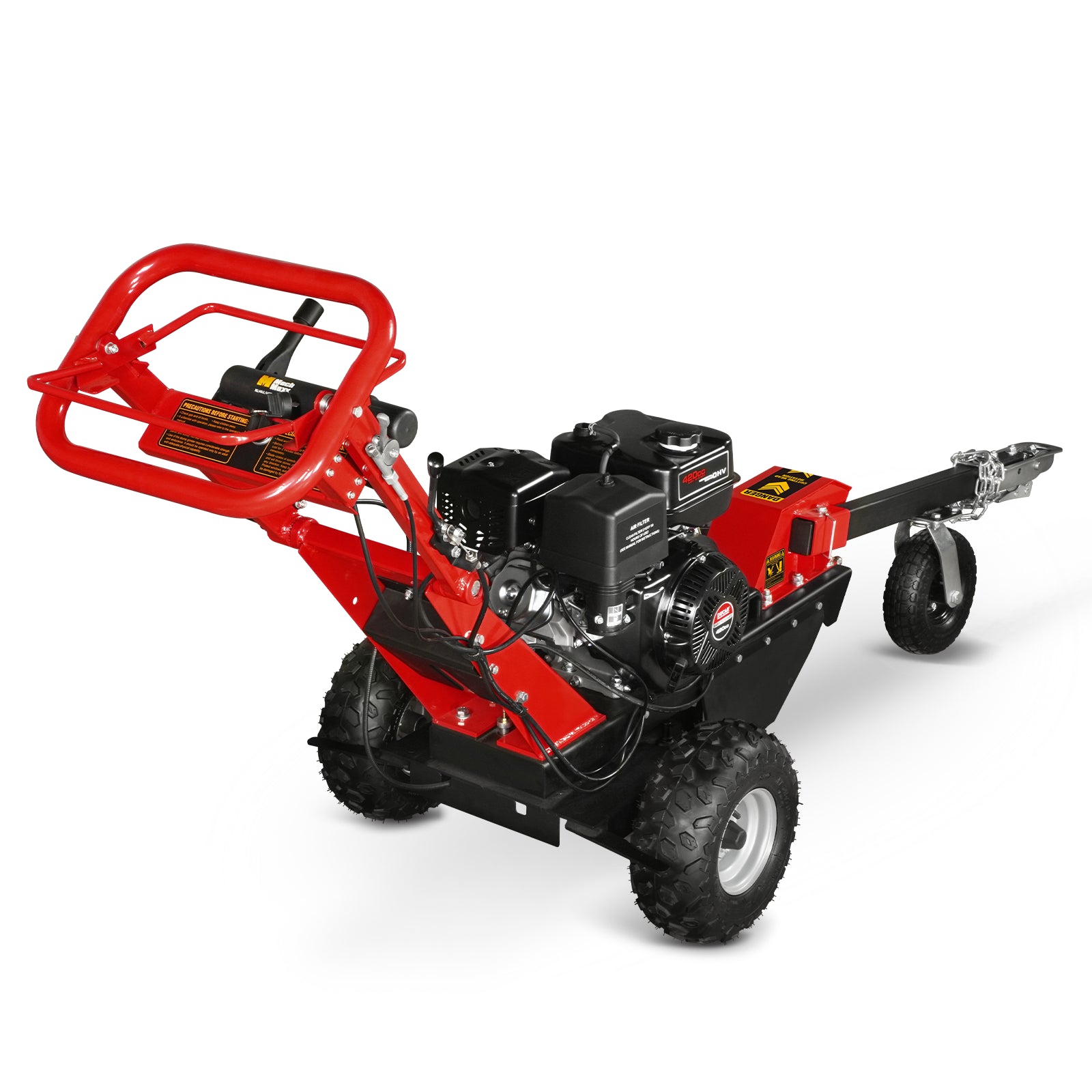 15 inch 15HP 420cc DUCAR E-Start Stump Grinder with Tow Bar, SG380