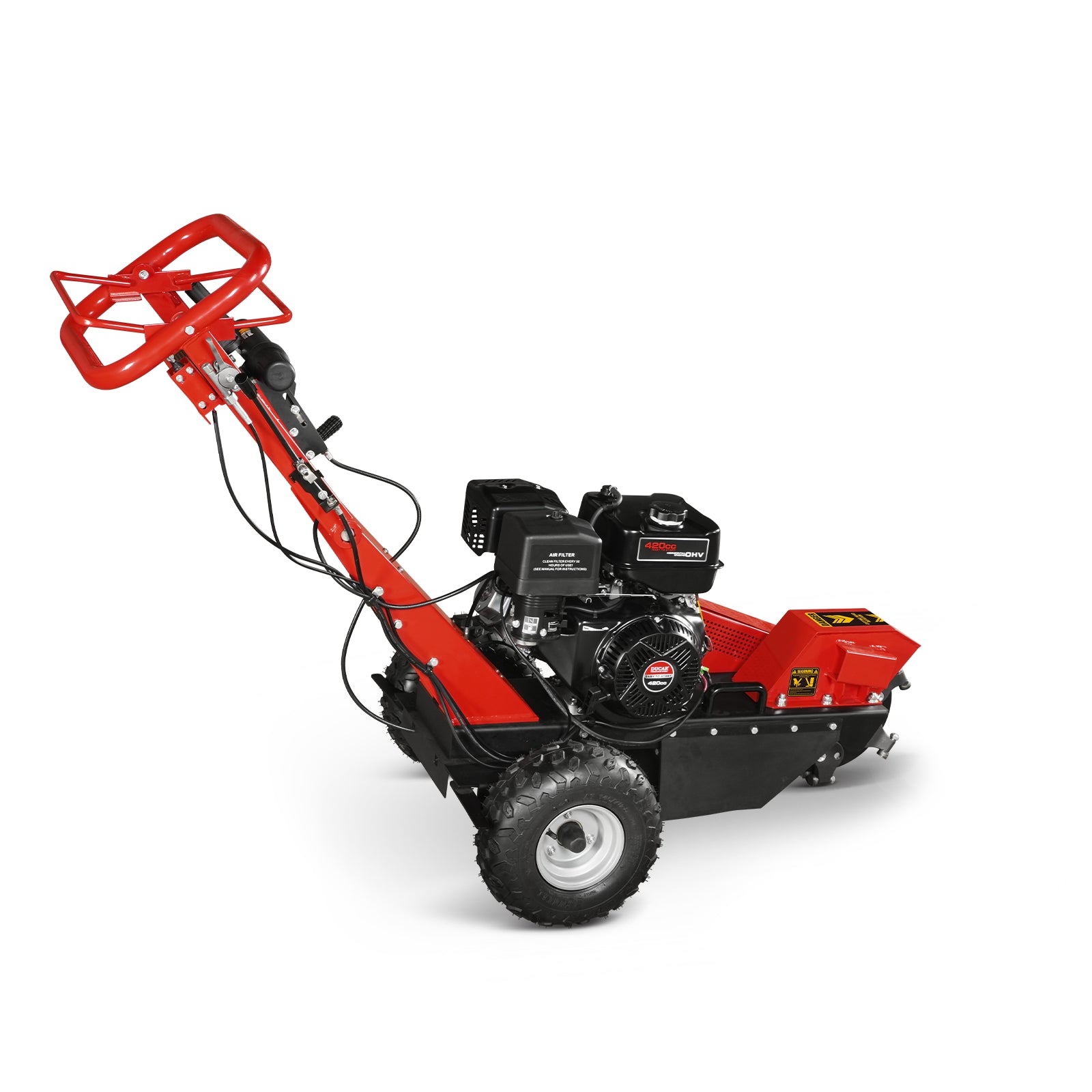 15 inch 15HP 420cc DUCAR E-Start Stump Grinder with Tow Bar, SG380