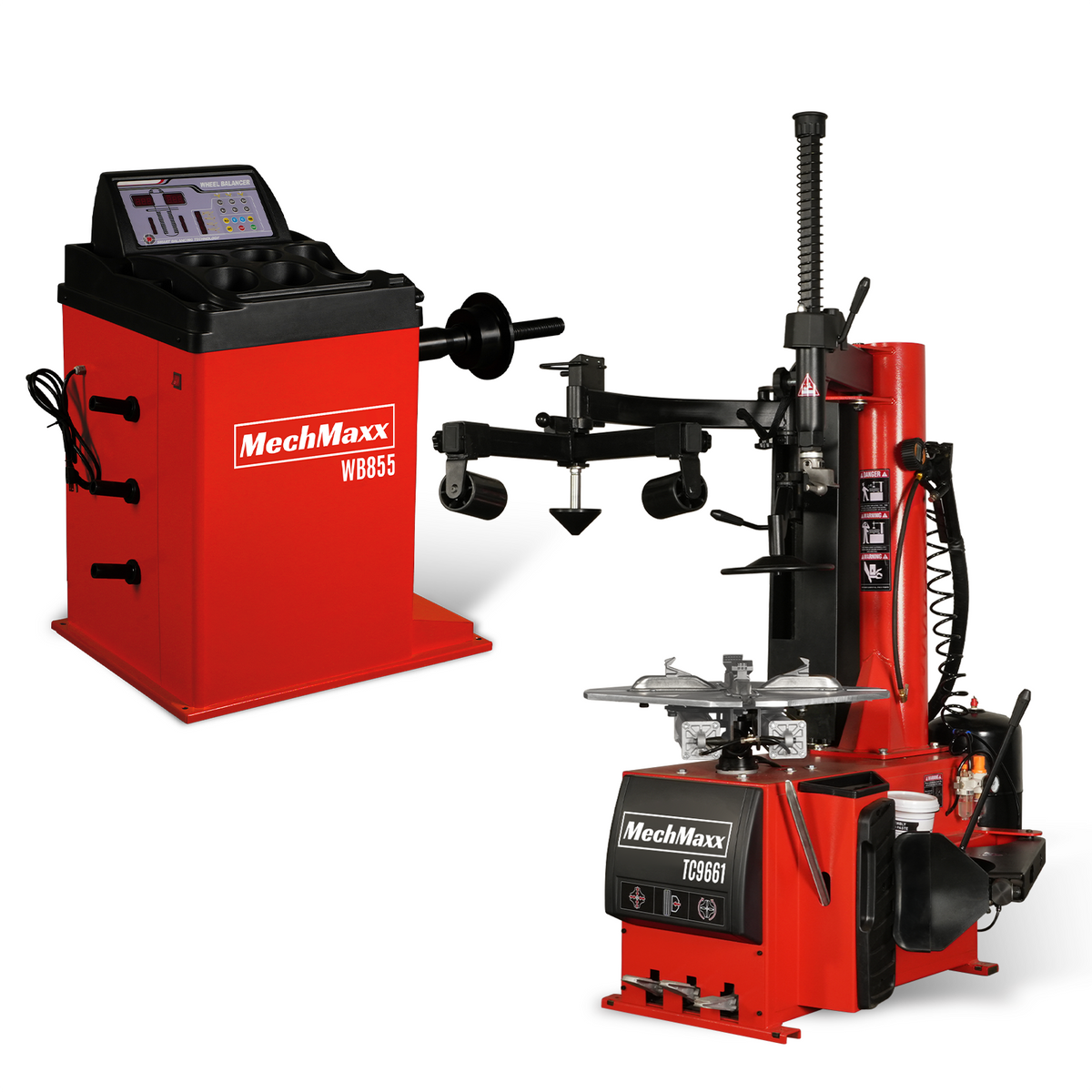 thumbnail image 2 of XK Tire Changer And Wheel Balancer Combo – 24" Rim Clamp, Repair Tool 988 690 2 of 6