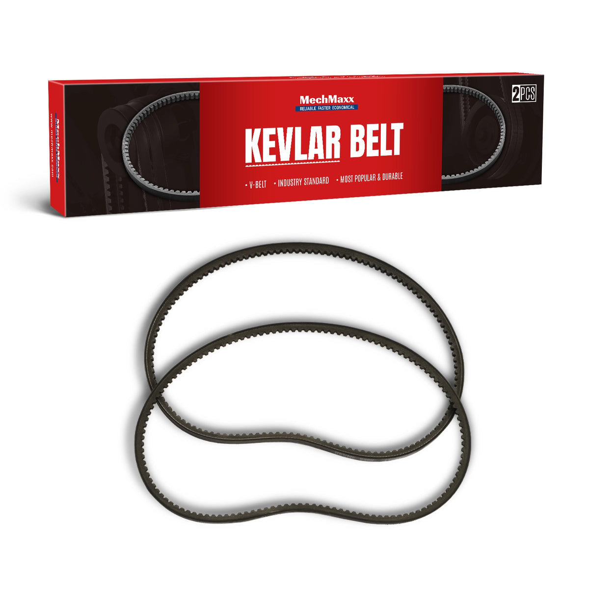 ( 1 Pack / 2 Pcs ) Kevlar V-belts for GS650, 13*860Li (SKU: 110100; 110101）
