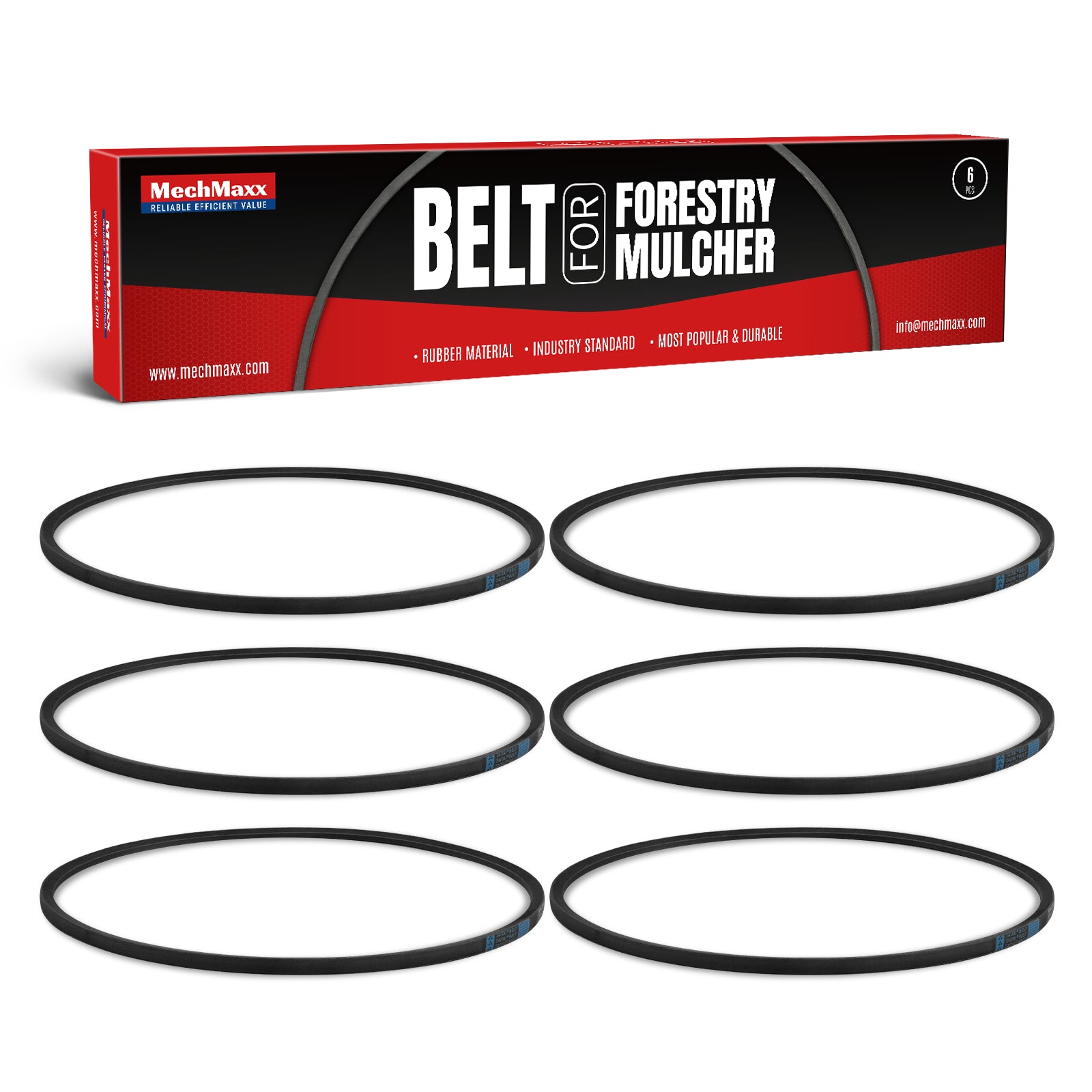 ( 1 Pack / 6 Pcs ) Belt for for Forestry Mulcher MC70 (SKU:150600)