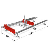 ( 1 Pack / 1 Pcs ) Track Extension for 18" Portable Sawmill, SM-18 (SKU: 150165）