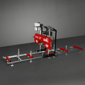 22" Portable Sawmill, 224cc  7HP Gasoline Engine, 20" Board Width, 13' Track Length , SM22