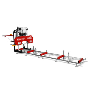 22" Portable Sawmill, 224cc  7HP Gasoline Engine, 20" Board Width, 13' Track Length , SM22