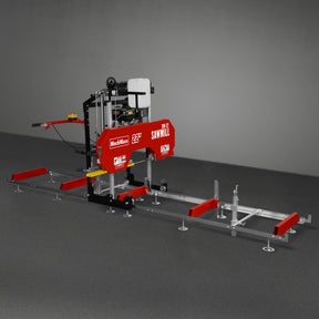22" Portable Sawmill, 224cc  7HP Gasoline Engine, 20" Board Width, 13' Track Length , SM22