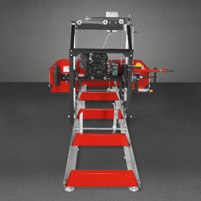 26" Portable Sawmill (5x Blades Included),  KOHLER CH440 429cc E-Start Gasoline Engine,  20" Board Width,  20' Track Length (13' Track Length + 6.4' Track Extension Included) ,  SM-26