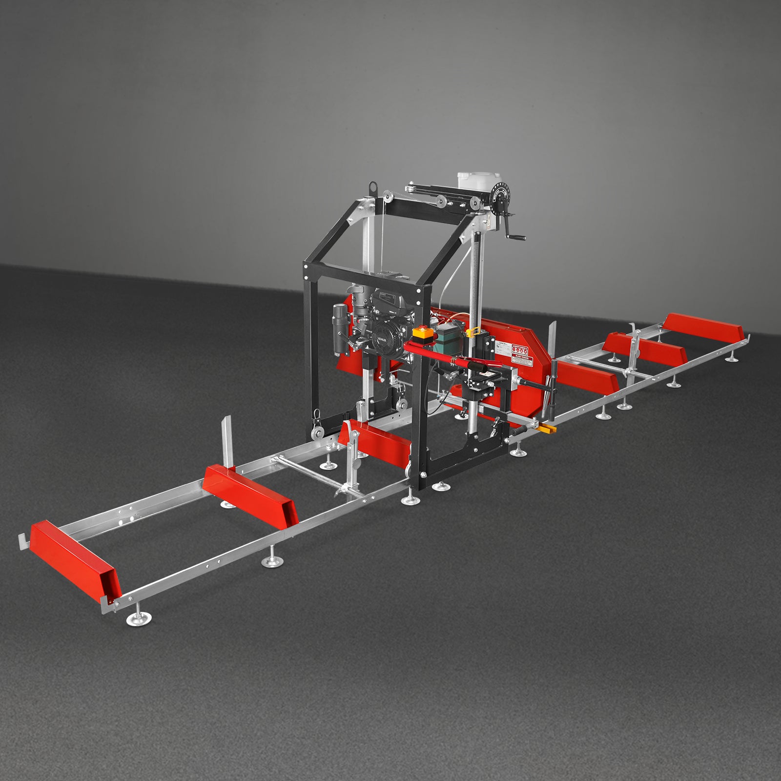 26" Portable Sawmill (5x Blades Included),  KOHLER CH440 429cc E-Start Gasoline Engine,  20" Board Width,  20' Track Length (13' Track Length + 6.4' Track Extension Included) ,  SM-26
