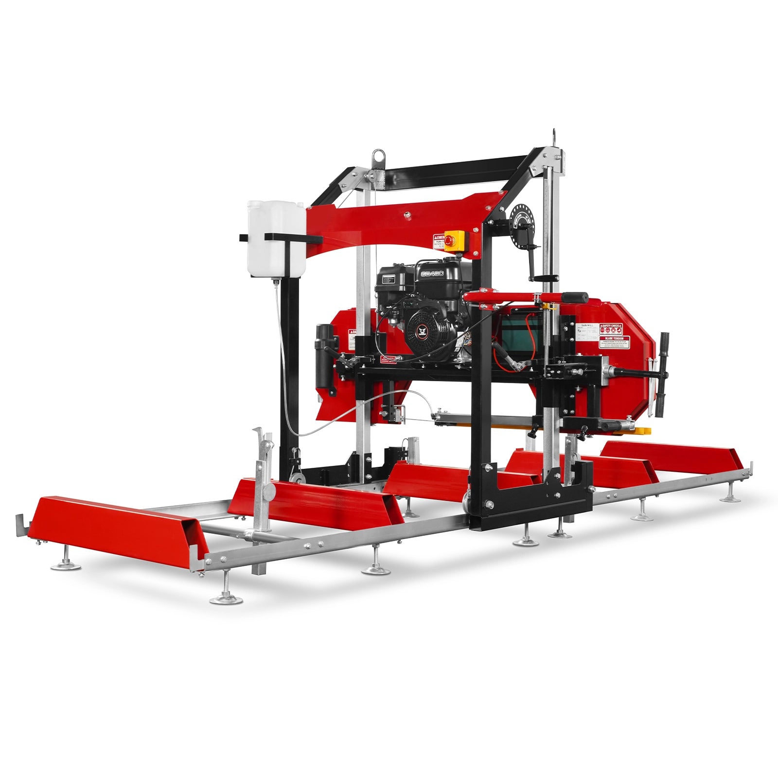 32" Portable Sawmill, 459cc 15HP E-Start Gasoline Engine, 29" Board Width, 13' Track Length , SM-32