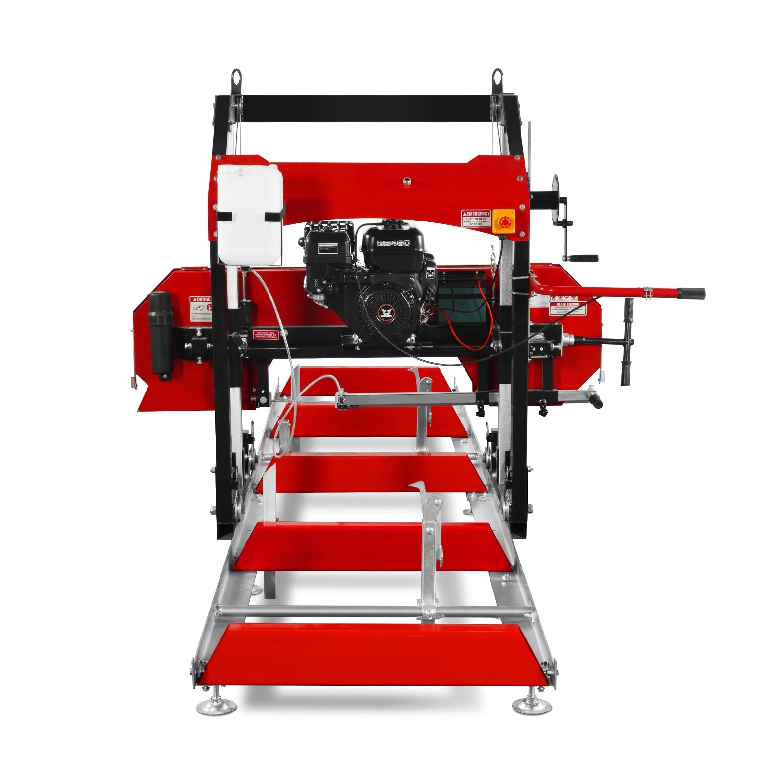 32" Portable Sawmill, 459cc 15HP E-Start Gasoline Engine, 29" Board Width, 13' Track Length , SM-32