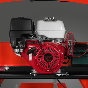 32" Portable Sawmill (5 x Blades Included), HONDA GX390 389cc E-Start Gasoline Engine, 29" Board Width, 20' Track Length (13' Track Length + 6.6' Track Extension Included) , SM32