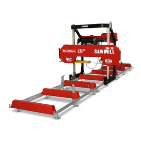 36" Portable Sawmill, 25HP HONDA GX690 V-Twin Engine, 32" Board Width, 20' Track Length, (10 x Blades Included), SM36