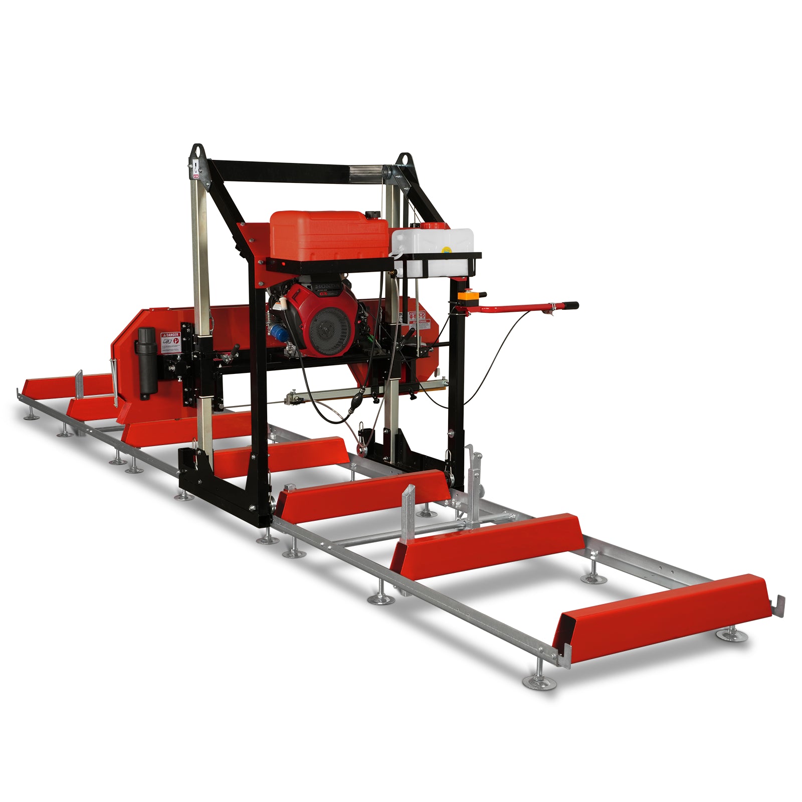 36" Portable Sawmill, 25HP HONDA GX690 V-Twin Engine, 32" Board Width, 20' Track Length, (10 x Blades Included), SM36