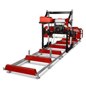 36" Portable Sawmill, 25HP 750cc ZONSHEN V-Twin Engine, 32" Board Width, 20' Track Length, (10 x Blades Included), SM36