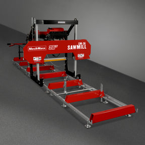 36" Portable Sawmill, 25HP 750cc ZONSEN V-Twin Engine, 32" Board Width, 20' Track Length, (10 x Blades Included), SM36