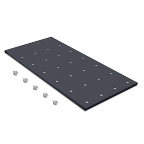 ( 1 Pack / 1 Pcs ) Shelf with 5 Pcs Clips, 1430L Cabinet, Black (for SKU:203004, 203008, 203009)