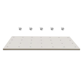 ( 1 Pack / 1 Pcs ) Shelf with 5 Pcs Clips, 1430L Cabinet, White (for SKU:203004W, 203008W, 203009W)