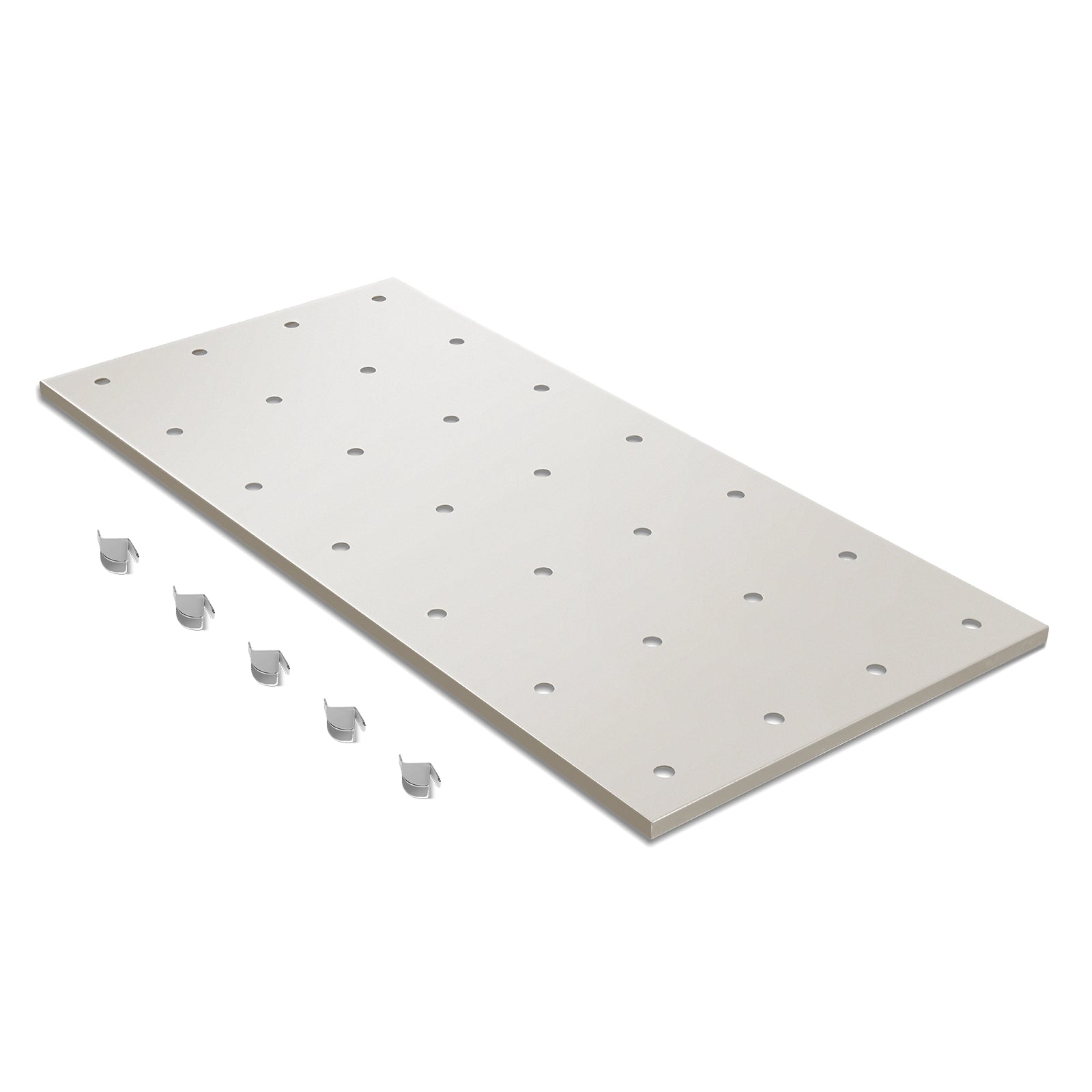 ( 1 Pack / 1 Pcs ) Shelf with 5 Pcs Clips, 1430L Cabinet, White (for SKU:203004W, 203008W, 203009W)