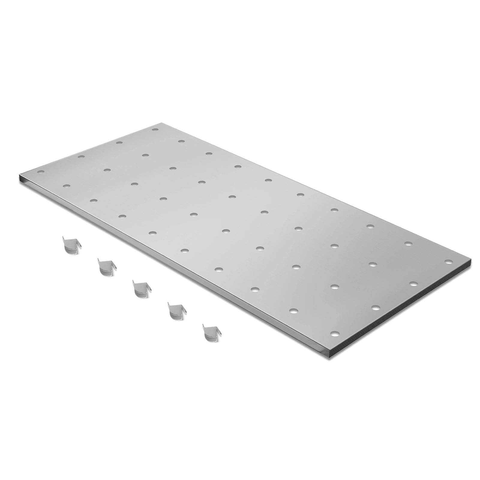 ( 1 Pack / 1 Pcs ) Shelf with 5 Pcs Clips, 1430L Cabinet, Stainless Steel (for SKU:203009SS)