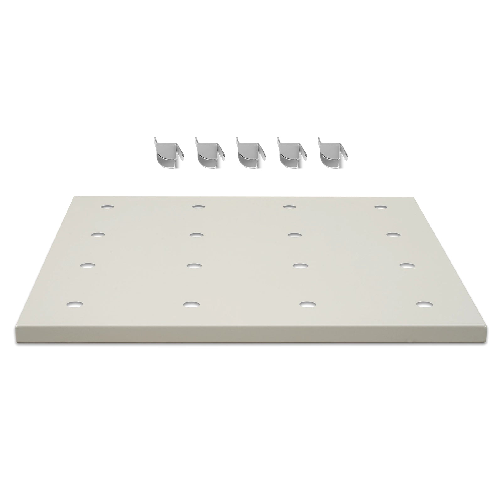 ( 1 Pack / 1 Pcs ) Shelf with 5 Pcs Clips, 210L Cabinet, White (for SKU:203012W, 203013W)