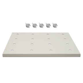 ( 1 Pack / 1 Pcs ) Shelf with 5 Pcs Clips, 210L Cabinet, White (for SKU:203012W, 203013W)