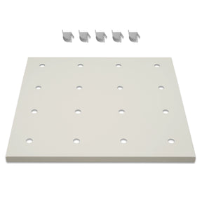 ( 1 Pack / 1 Pcs ) Shelf with 5 Pcs Clips, 210L Cabinet, White (for SKU:203012W, 203013W)