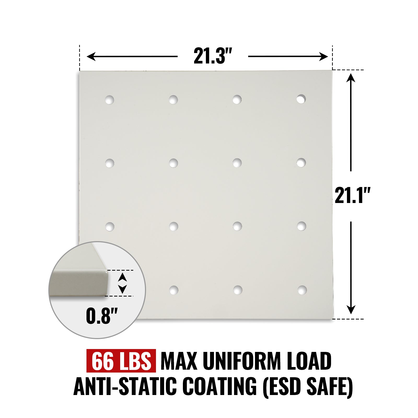 ( 1 Pack / 1 Pcs ) Shelf with 5 Pcs Clips, 210L Cabinet, White (for SKU:203012W, 203013W)