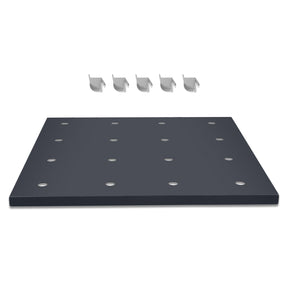 ( 1 Pack / 1 Pcs ) Shelf with 5 Pcs Clips, 210L Cabinet, Black (for SKU:203012, 203013)