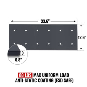 ( 1 Pack / 1 Pcs ) Shelf with 5 Pcs Clips, 320L Cabinet, Black (for SKU: 203001, 203005)