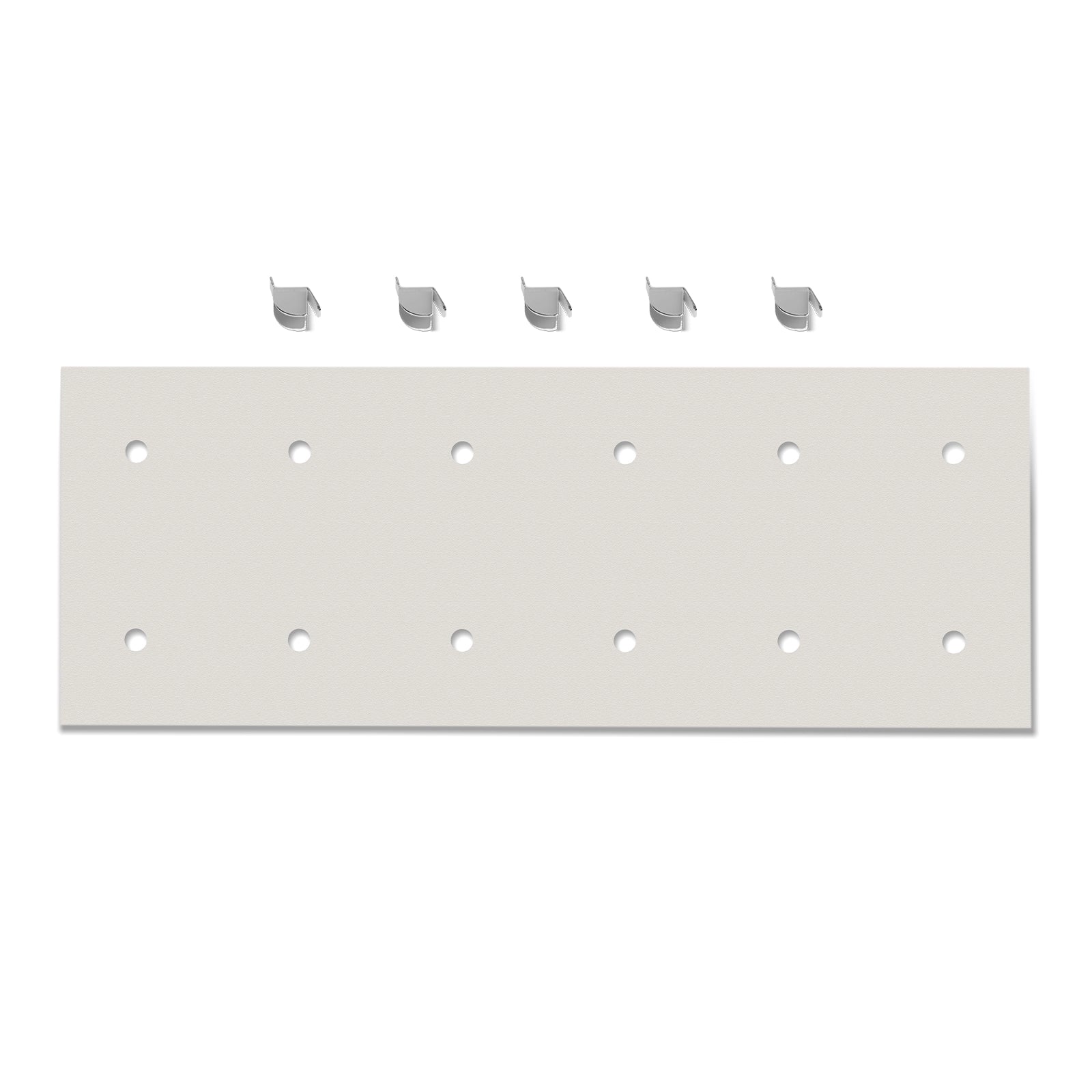 ( 1 Pack / 1 Pcs ) Shelf with 5 Pcs Clips, 320L Cabinet, White (for SKU: 203001W, 203005W)
