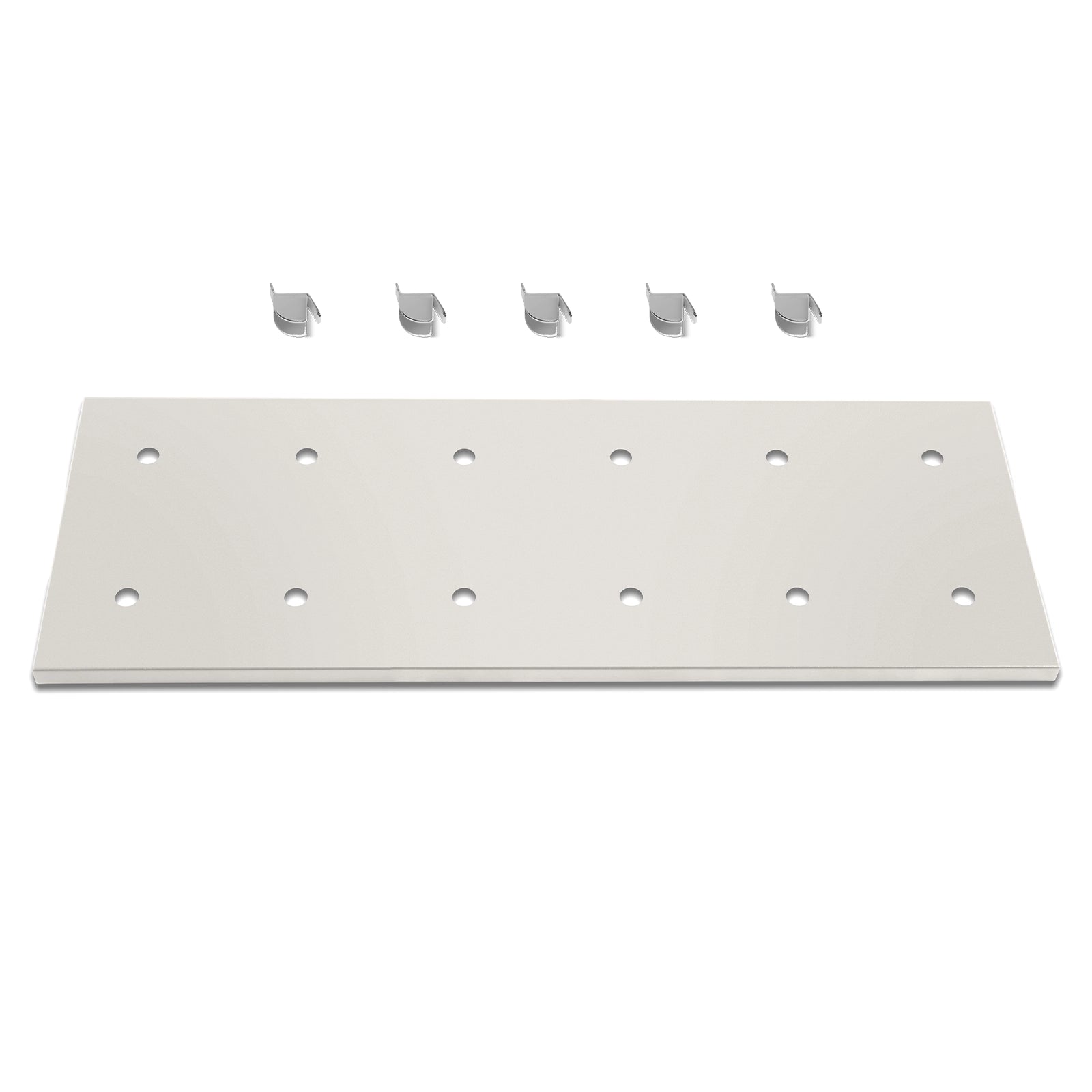 ( 1 Pack / 1 Pcs ) Shelf with 5 Pcs Clips, 320L Cabinet, White (for SKU: 203001W, 203005W)