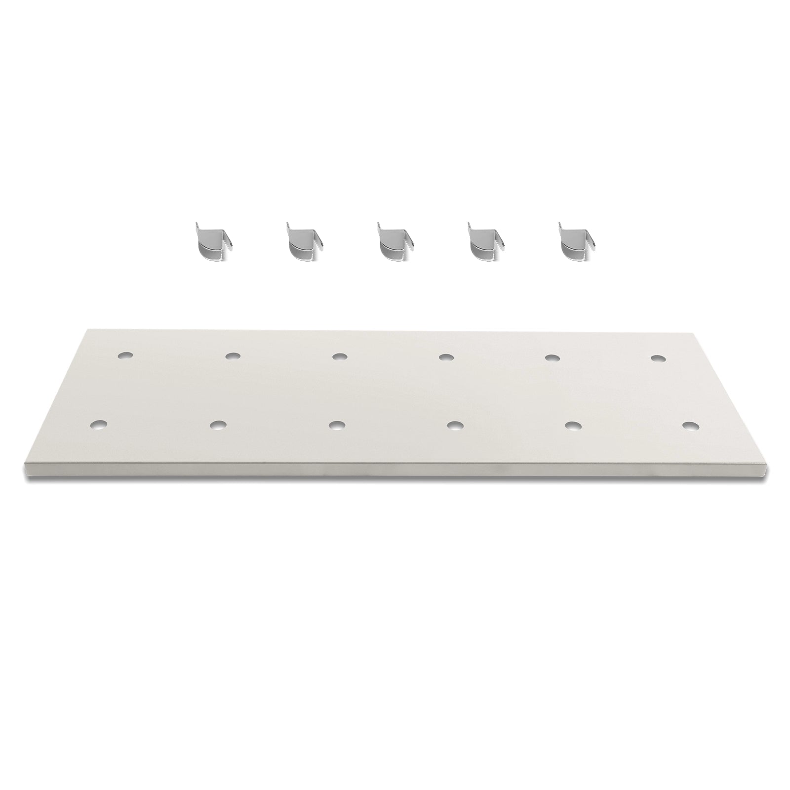 ( 1 Pack / 1 Pcs ) Shelf with 5 Pcs Clips, 320L Cabinet, White (for SKU: 203001W, 203005W)