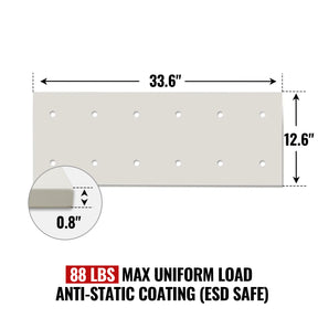 ( 1 Pack / 1 Pcs ) Shelf with 5 Pcs Clips, 320L Cabinet, White (for SKU: 203001W, 203005W)
