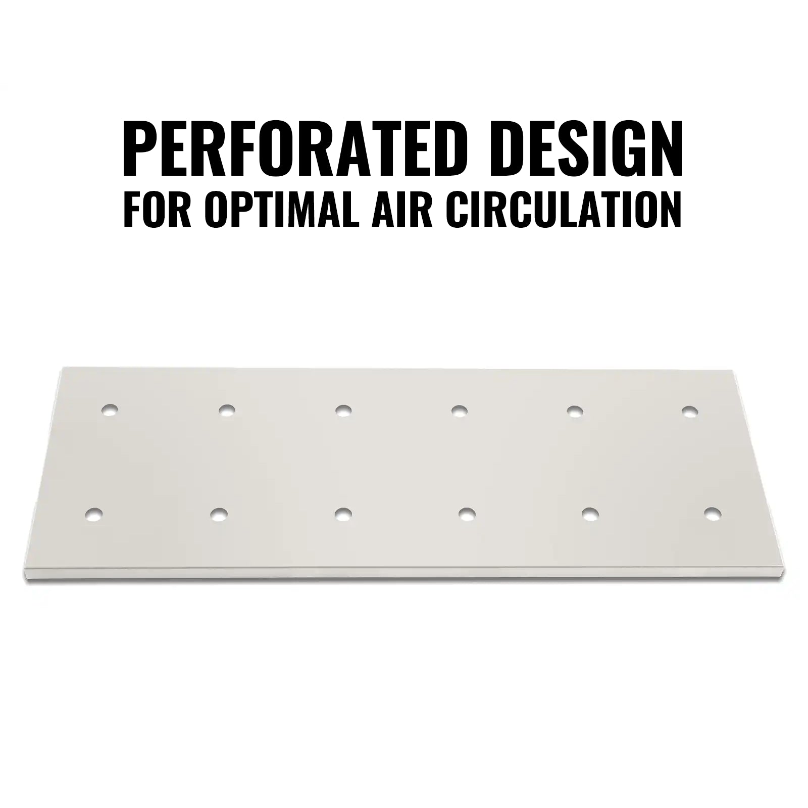 ( 1 Pack / 1 Pcs ) Shelf with 5 Pcs Clips, 320L Cabinet, White (for SKU: 203001W, 203005W)