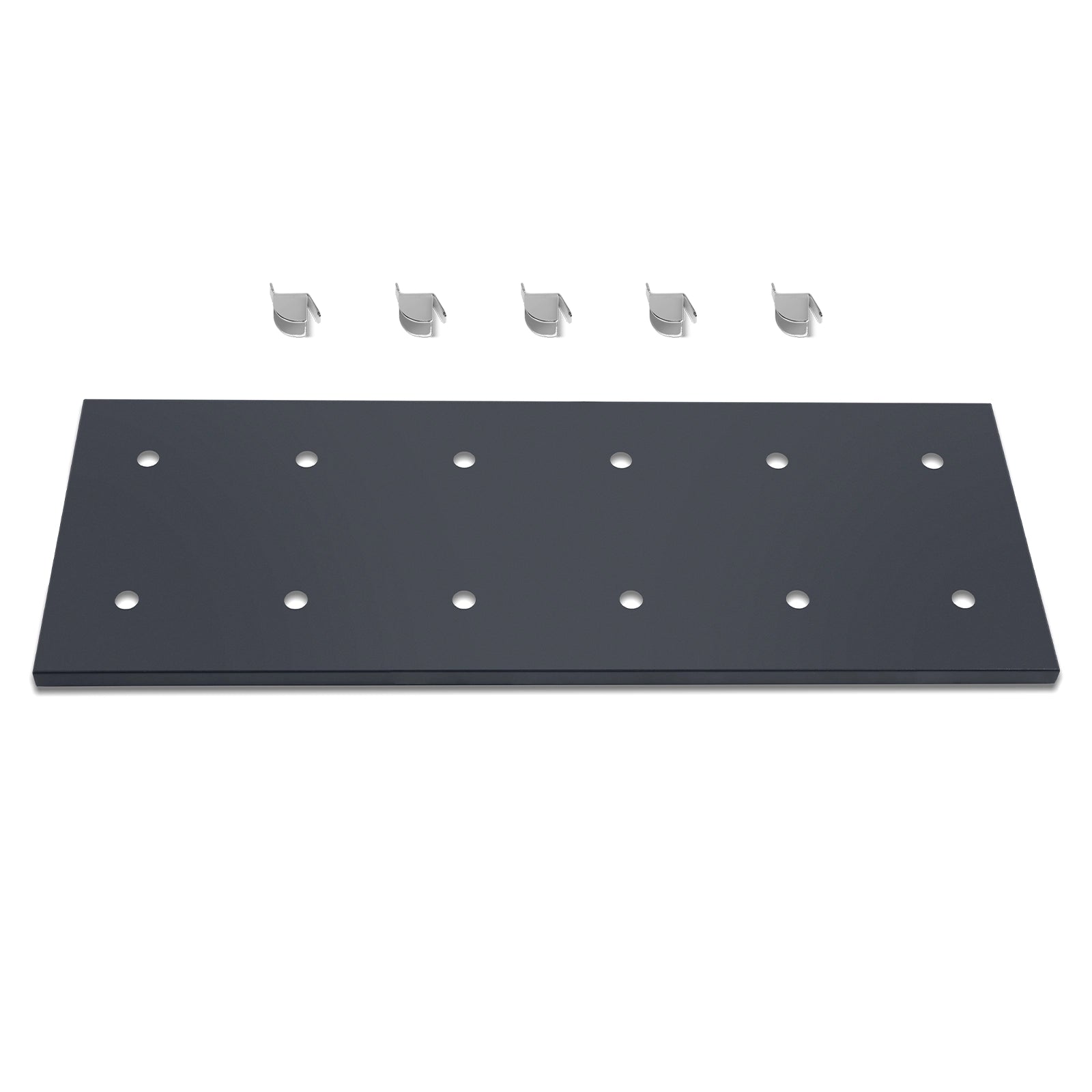( 1 Pack / 1 Pcs ) Shelf with 5 Pcs Clips, 320L Cabinet, Black (for SKU: 203001, 203005)