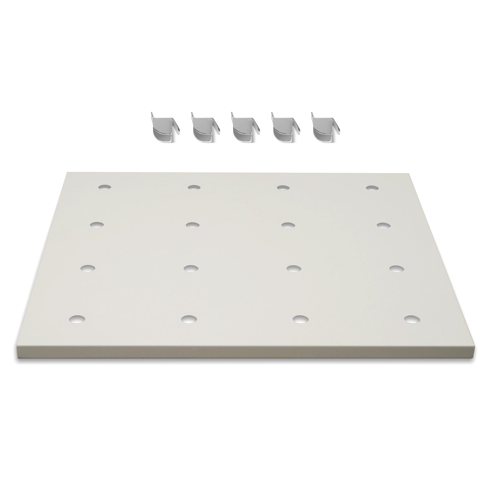 ( 1 Pack / 1 Pcs ) Shelf with 5 Pcs Clips, 540/730L Cabinet, White (for SKU:203002W, 203010W, 203006W, 203011W)