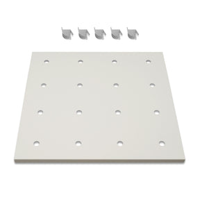 ( 1 Pack / 1 Pcs ) Shelf with 5 Pcs Clips, 540/730L Cabinet, White (for SKU:203002W, 203010W, 203006W, 203011W)