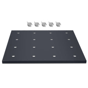 ( 1 Pack / 1 Pcs ) Shelf with 5 Pcs Clips, 540/730L Cabinet, Black (for SKU:203002, 203010, 203006, 203011)