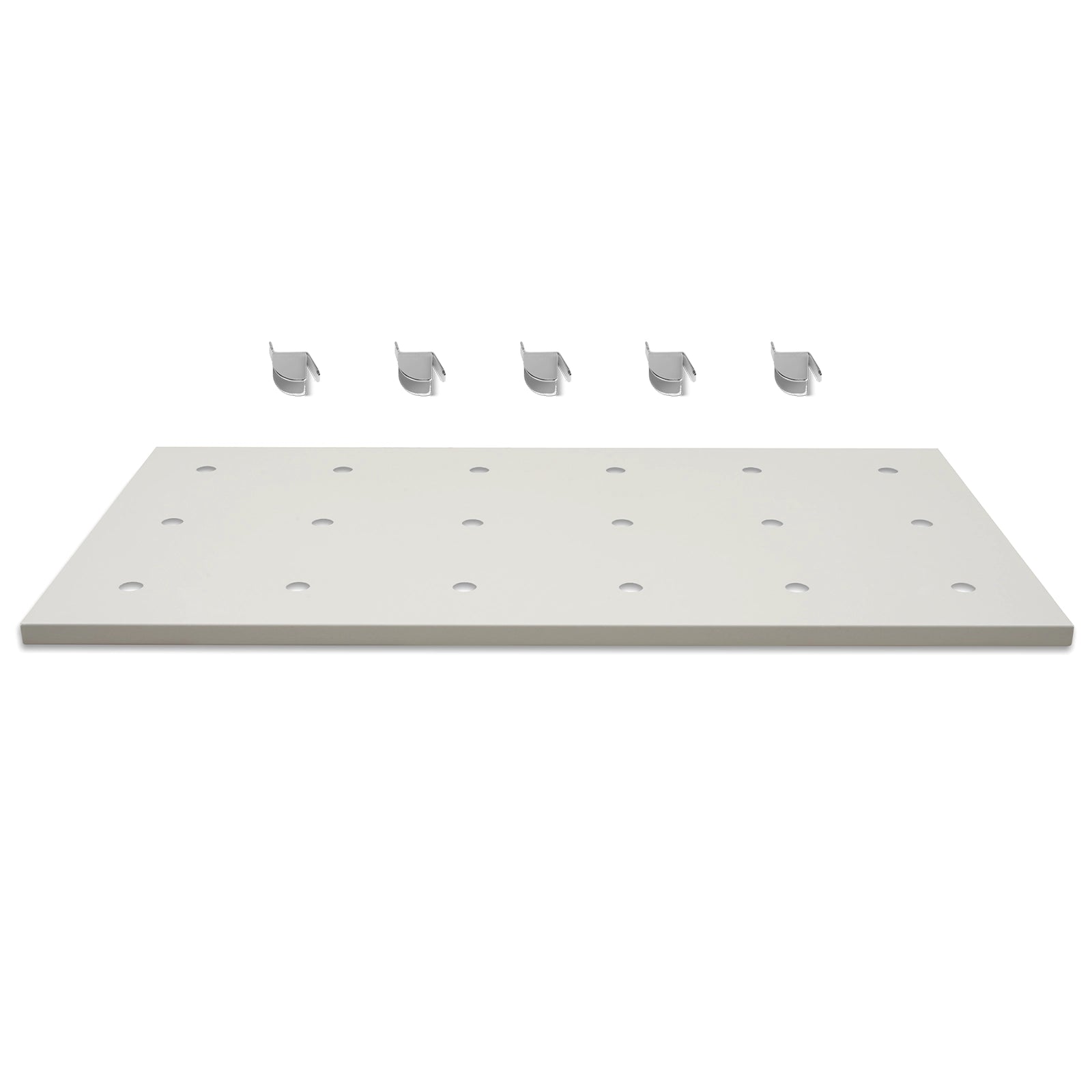 ( 1 Pack / 1 Pcs ) Shelf with 5 Pcs Clips, 880L Cabinet, White (for SKU:203003W, 203007W)