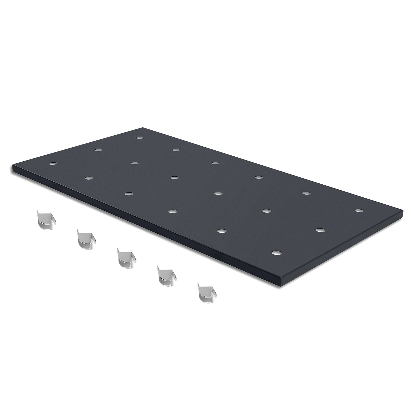 ( 1 Pack / 1 Pcs ) Shelf with 5 Pcs Clips, 880L Cabinet, Black (for SKU:203003, 203007)