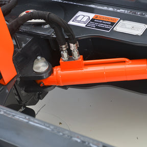 MechMaxx 72" Hydraulic Skid Steer 6 Way Dozer Blade Snow Pusher Attachment, Industrial Series