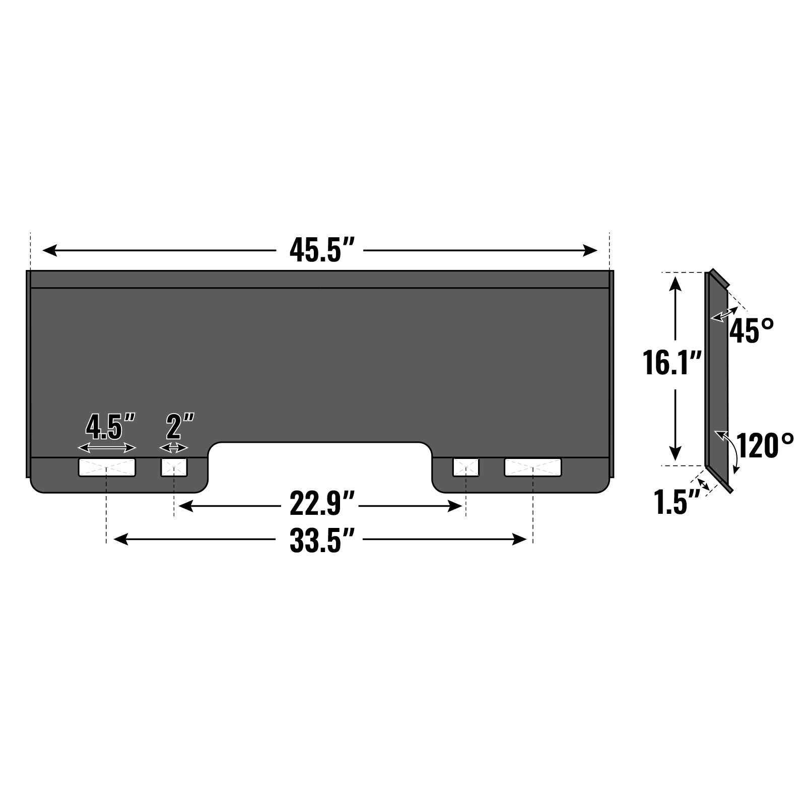72" Skid Steer Land Plane with 7 Adjustable Scarifier Shanks, Removable Sift Screen and Bolt-On Cutting Blades, SSLP72