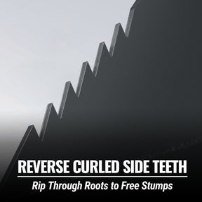 48" Skid Steer Stump Bucket Wrecker with Universal Quick Attach, Bolt-On Cutting Teeth, SBE53