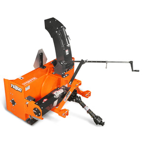 60" 3 Point PTO Snow Blower 24" Impeller Diameter 360° Snow Chute (PTO Shaft Included with Slip Clutch), 25-65 HP, TSB60T