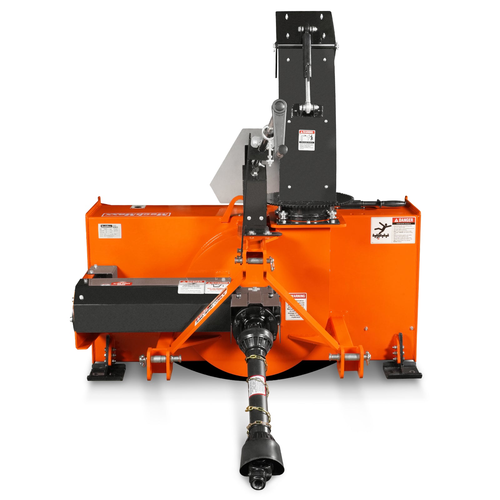 60" 3 Point PTO Snow Blower 24" Impeller Diameter 360° Snow Chute (PTO Shaft Included with Slip Clutch), 25-65 HP, TSB60T