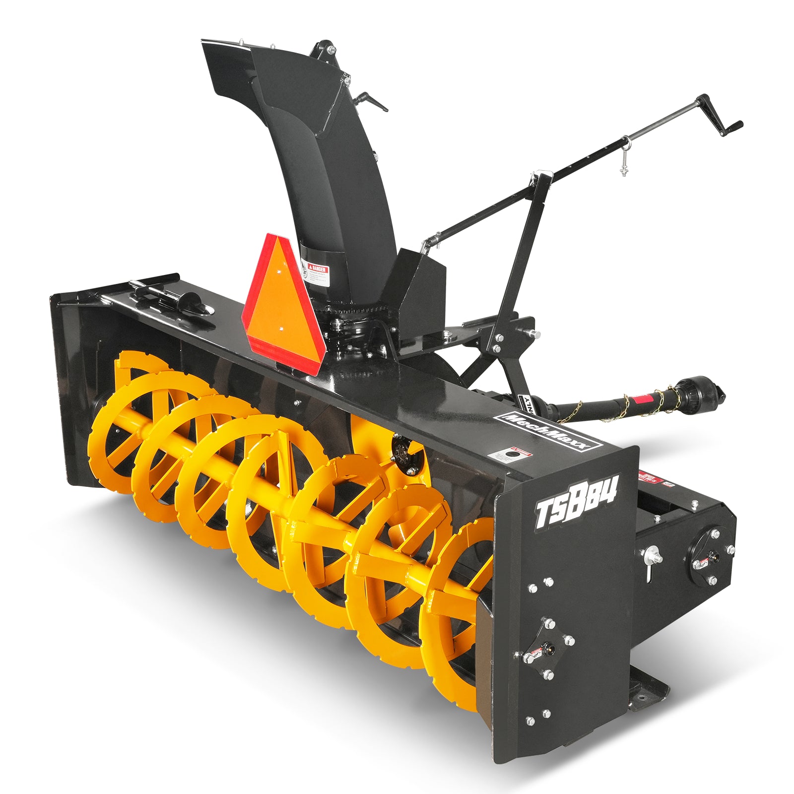 84" 3 Point PTO Snow Blower 24" Impeller Diameter 360° Snow Chute (PTO Shaft Included with Slip Clutch), 35-95 HP, TSB84