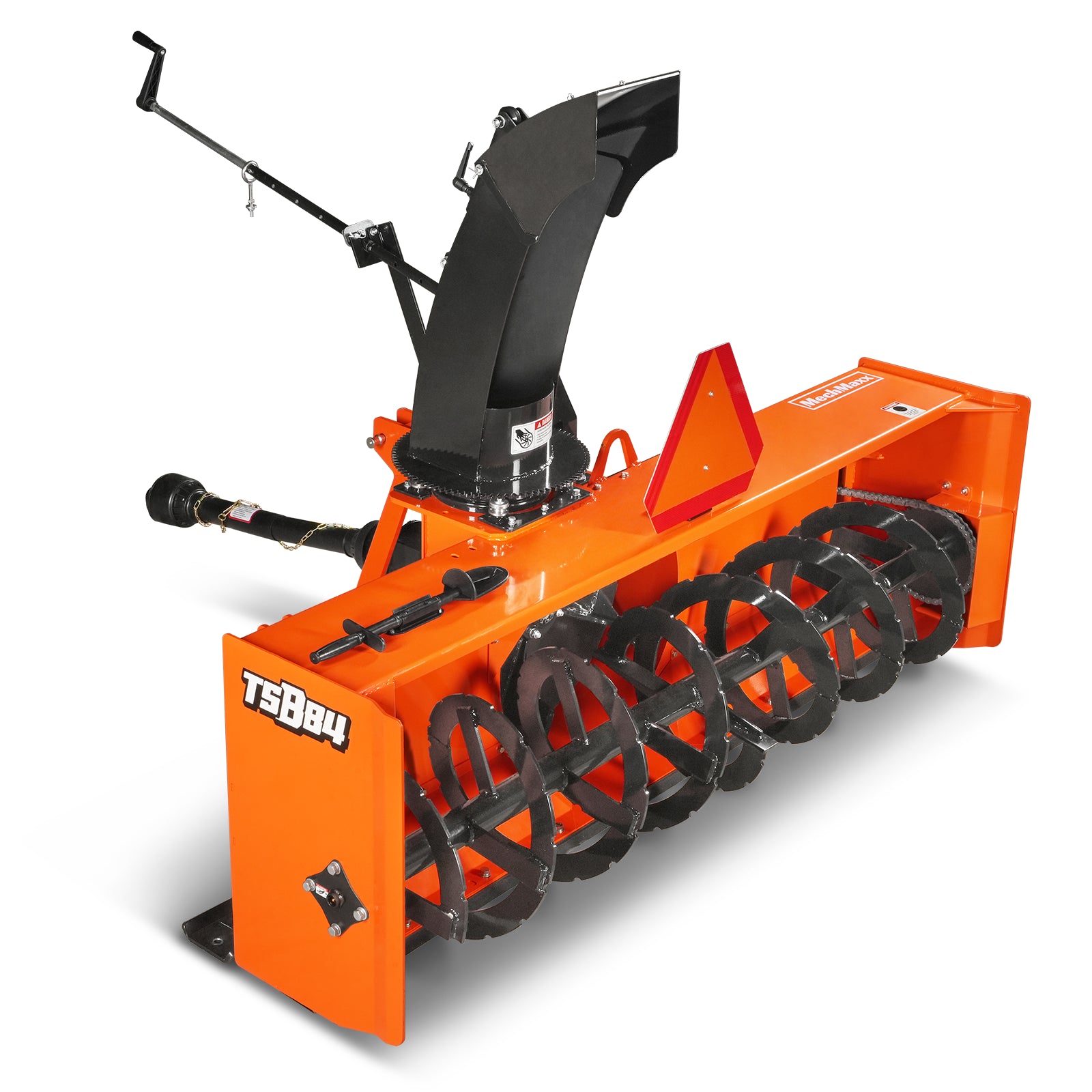 84" 3 Point PTO Snow Blower 24" Impeller Diameter 360° Snow Chute (PTO Shaft Included with Slip Clutch), 35-95 HP, TSB84T