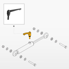 Snow Blower Lock Handle (for SKU: 201042, 201042T, 201015, 201015T, 201016, 201016T, 201043, 201043T)